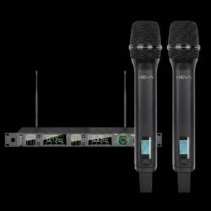 Sistema de dos micrófonos inalámbricos de doble canal D-502